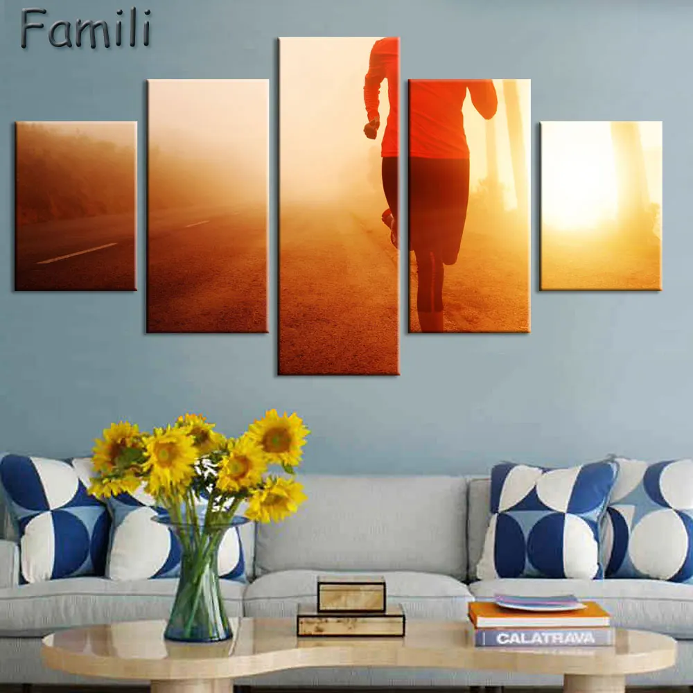 Модульная рама для украшения дома современное настенное искусство фотография 5