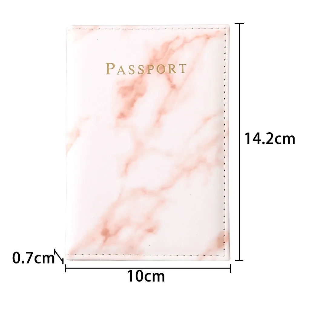 Модная женская и Мужская Обложка для паспорта из искусственной кожи в мраморном