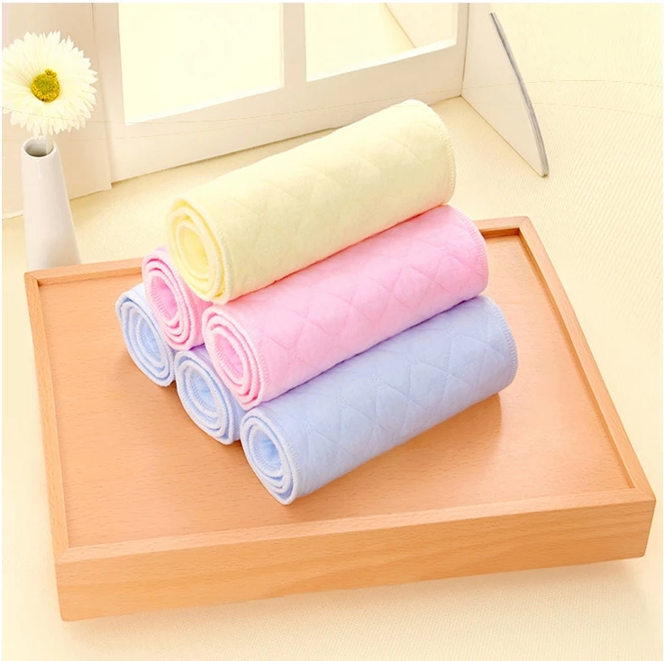 Цветные трехслойные Экологичные хлопковые детские подгузники впитывающие влагу