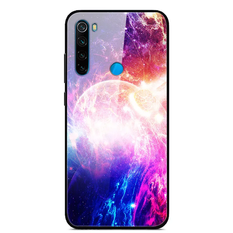 22 Для Xiaomi Redmi Note 8 T чехол из закаленного стекла жесткий чехол для телефона для Xiaomi Redmi Note 8 T Задняя крышка Redmi Note8T 8 T мягкий бампер - Color: 22