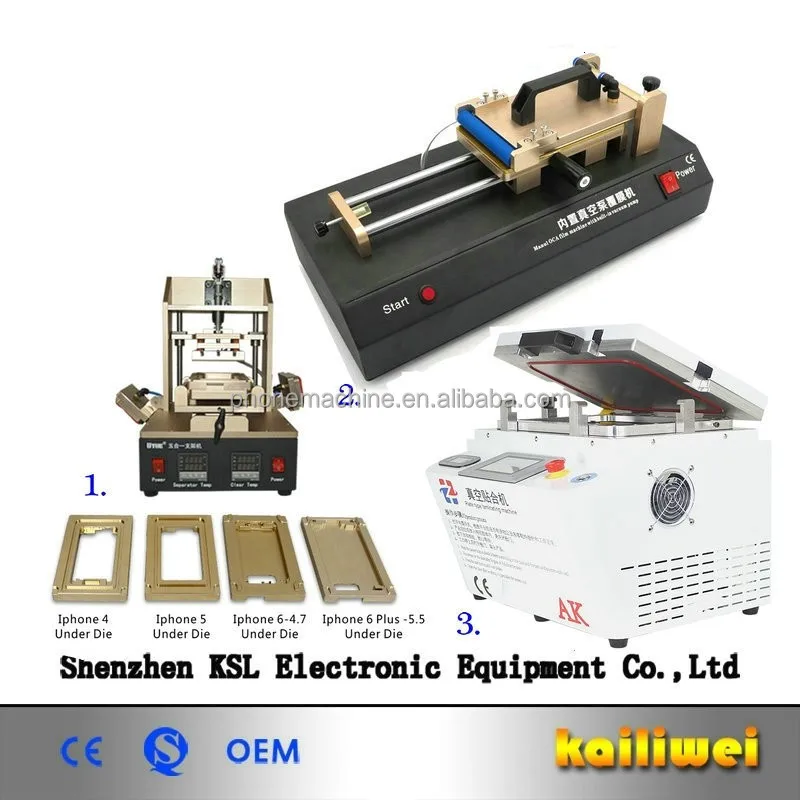 

Iphone Samsung Edge LCD Screen Remove Bubble 2 In 1 Vacuum OCA Lamination Machine