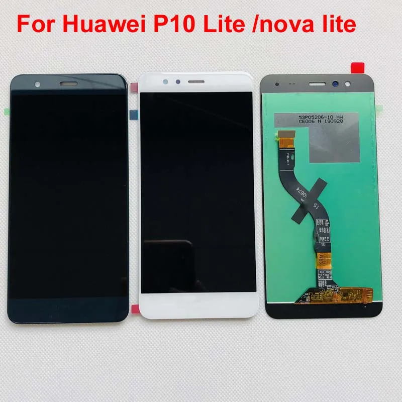 AAA для Huawei P10 Lite P10Lite WAS LX2J LX2 LX1A L03T LX3 ЖК дисплей сенсорный экран дигитайзер сборка|lcd