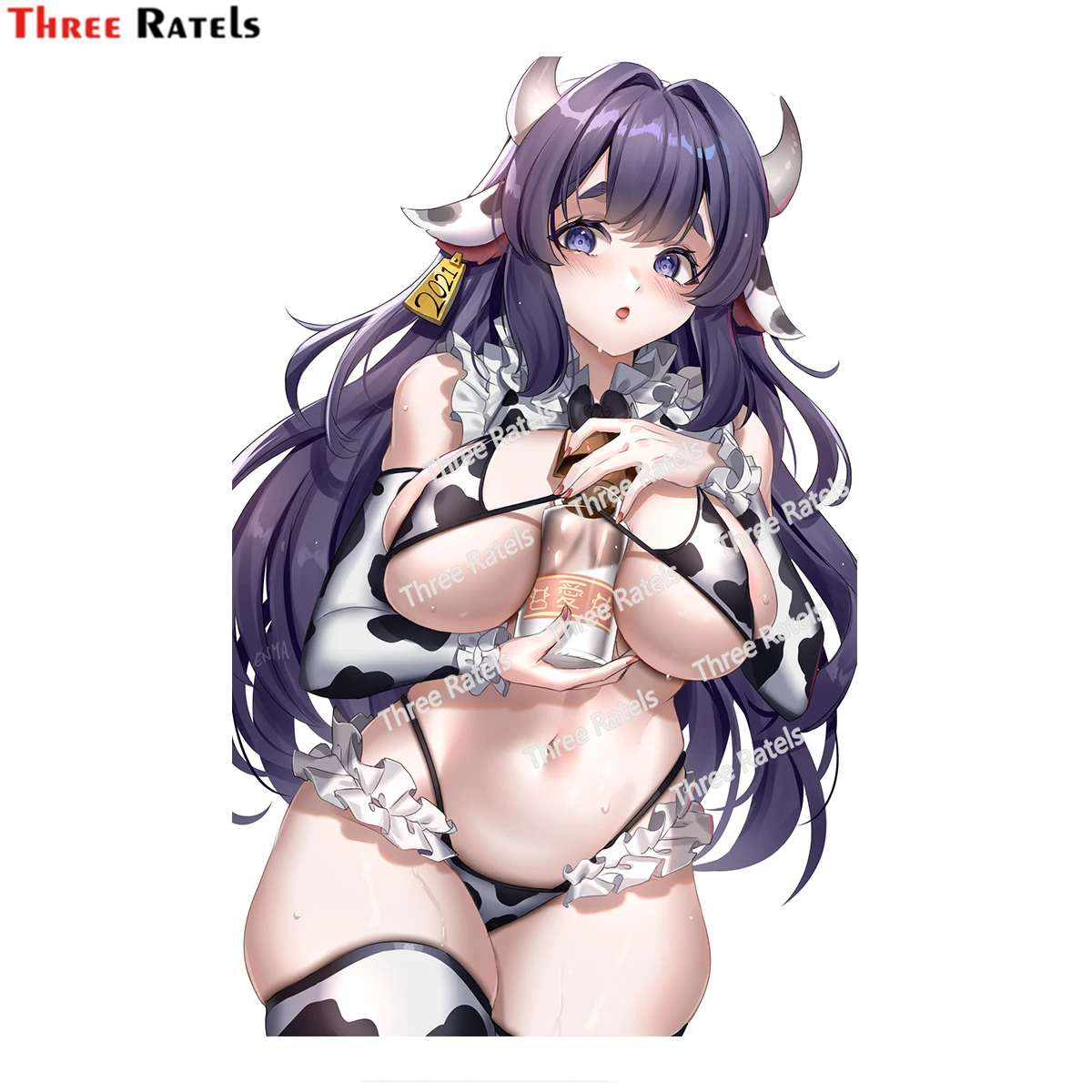 

Three Ratels H189 Sexy Anime Girl Original Occlusion Scratch DIY Vinyl Material ecor Stickers And Decals