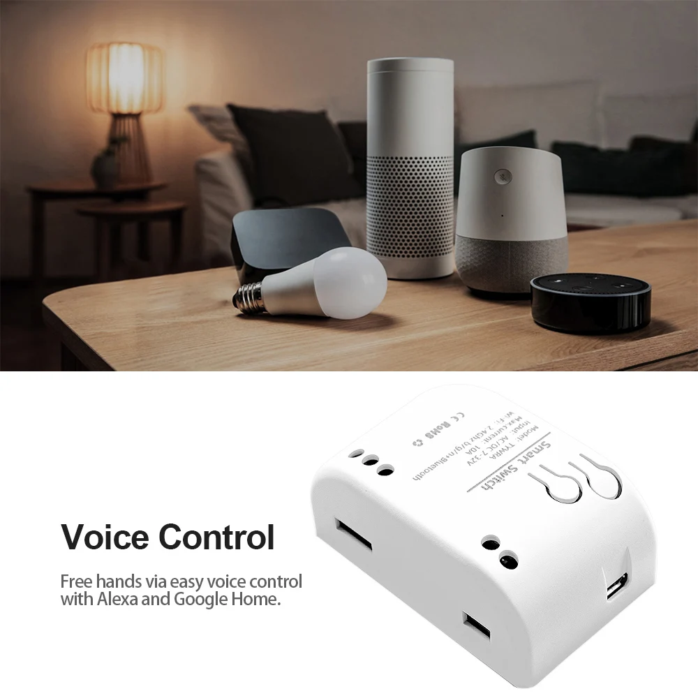 1CH Tuya Wifi умный переключатель реле модуль 12 В 24 AC DC 7 до 32 Wi-Fi RF приемник таймер Smart Life
