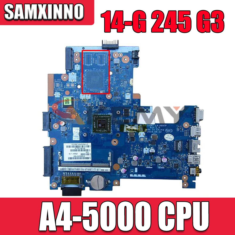 

For HP Pavilion 14-G 245 G3 Notebook Mainboard DDR3 Laptop Motherboard 765121-501 A4-5000 ZSO41 LA-A997P 100% working