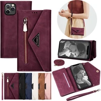 messenger bag wtwo ropes wallet case for iphone 12 pro max 11 pro x xs xr xs max 8 plus 7 plus 6s plus 5s brand new case cover