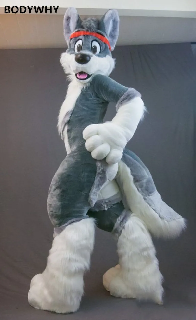 Фурсьют Хаски талисман костюмы Косплэй вечерние игра маскарадный наряд рекламы