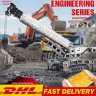 Технический конструктор MOC DHL с пультом дистанционного управления модели грузовиков игрушки, моторный мобильный кран Mk II, Детские кубики, подарки на день рождения