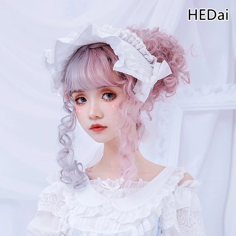 

Оригинальная головная повязка HEDai в стиле "Лолита", послеобеденное время, японское мягкое платье в стиле "Лолита", белая фотография