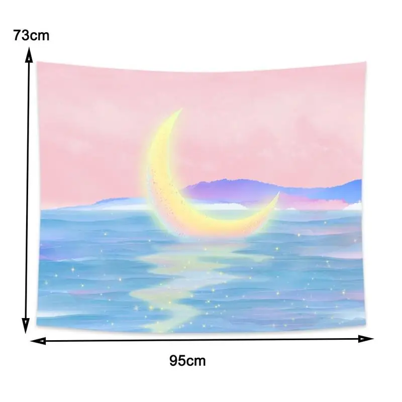 

Dreamlike Girls Moon Night Tapestry Wall Hanging Pink Carpet Tapestries Wall Decor Boho Tapestry Cloth Tapestry H7Q9 Witchc V2H0