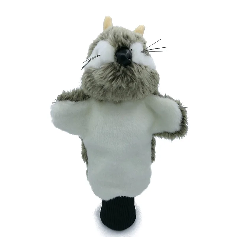 Плюшевый чехол для головы в виде белки гольфа Гибридный с изображением животных