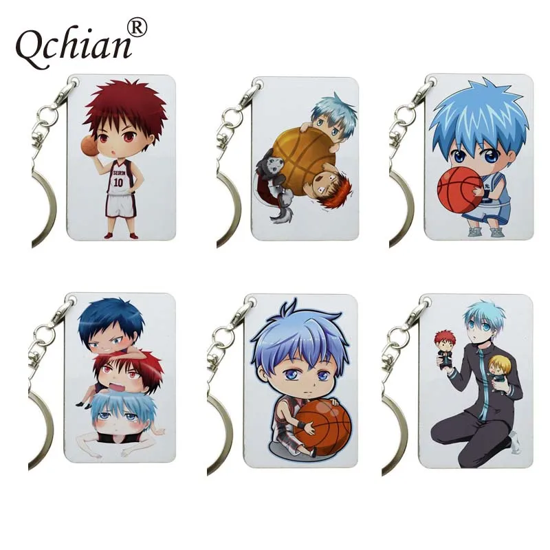 Аниме Kuroko No Basuke деревянный брелок Подвеска Кошелек сумка студенческая Украшение