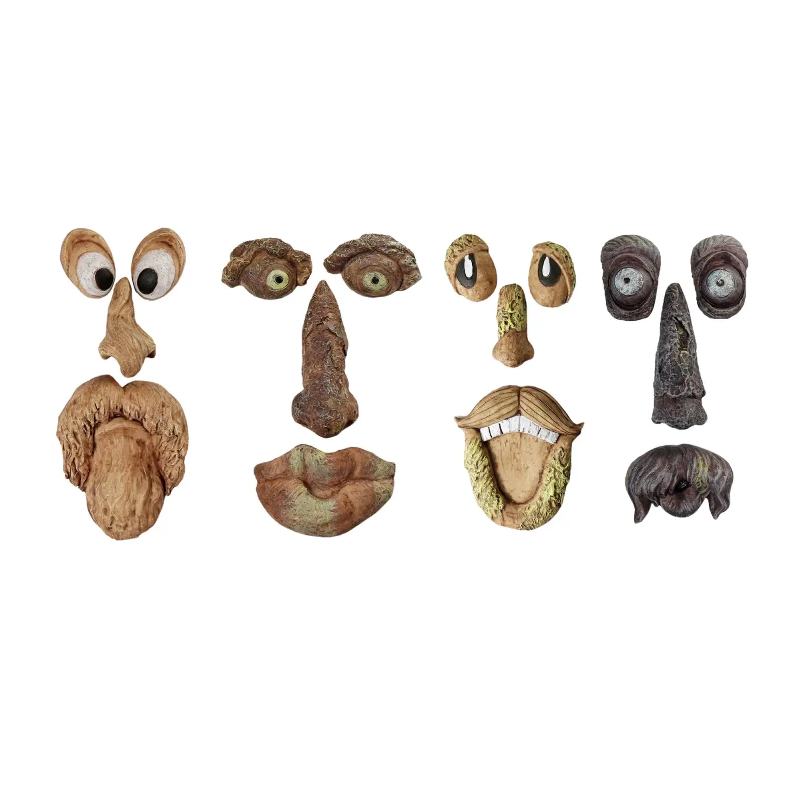 Декор для улицы с изображением лиц дерева фидер птиц стариков статуи обнимающих