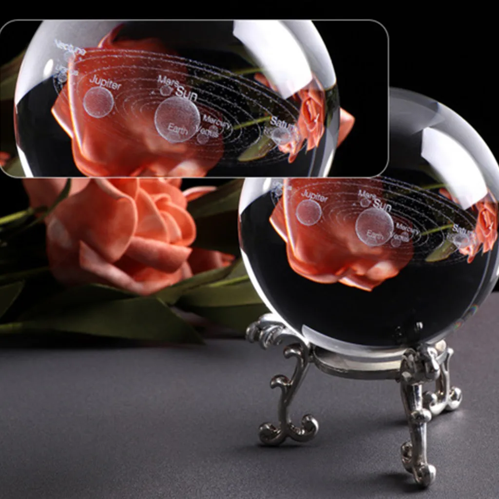 3D Вселенная астральный прозрачный шар модель планеты лазерная гравировка