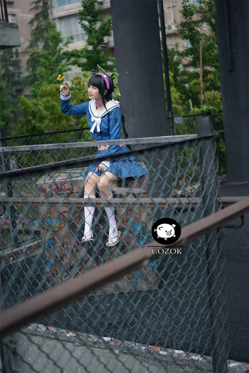 

Danganronpa V3 Killing Harmony Chabashira Tenko costume School Sailor Uniform Halloween Women's Cosplay Costume