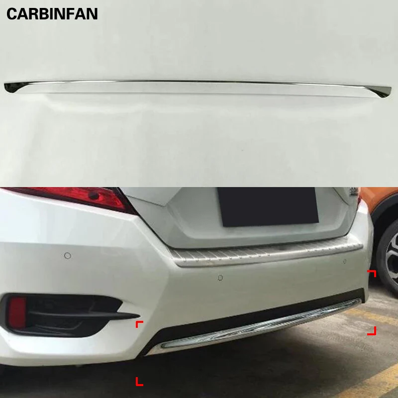 Хромированная Задняя Крышка багажника крышка отделка бампер задняя дверь ободок