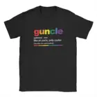 Футболка разрешения Guncle, яркий цвет, забавный подарок для гей-дяди, топы, футболки для мужчин, одежда
