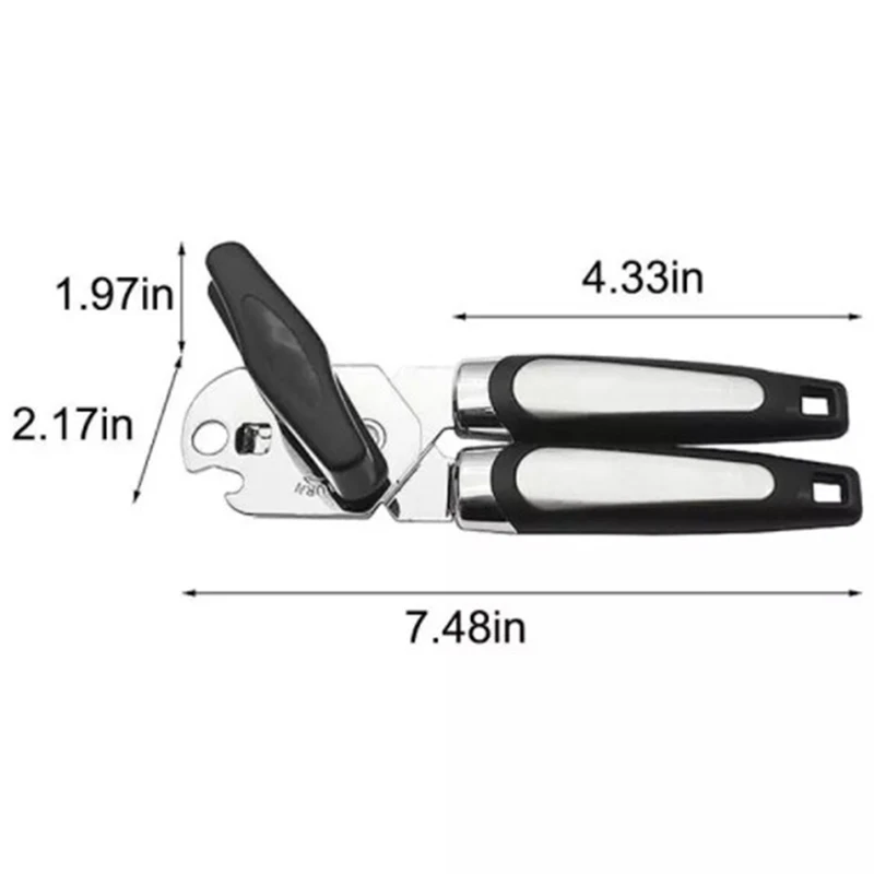 

1pc Stainless Steel Cans Opener Tin Professional Manual Can Opener Cut