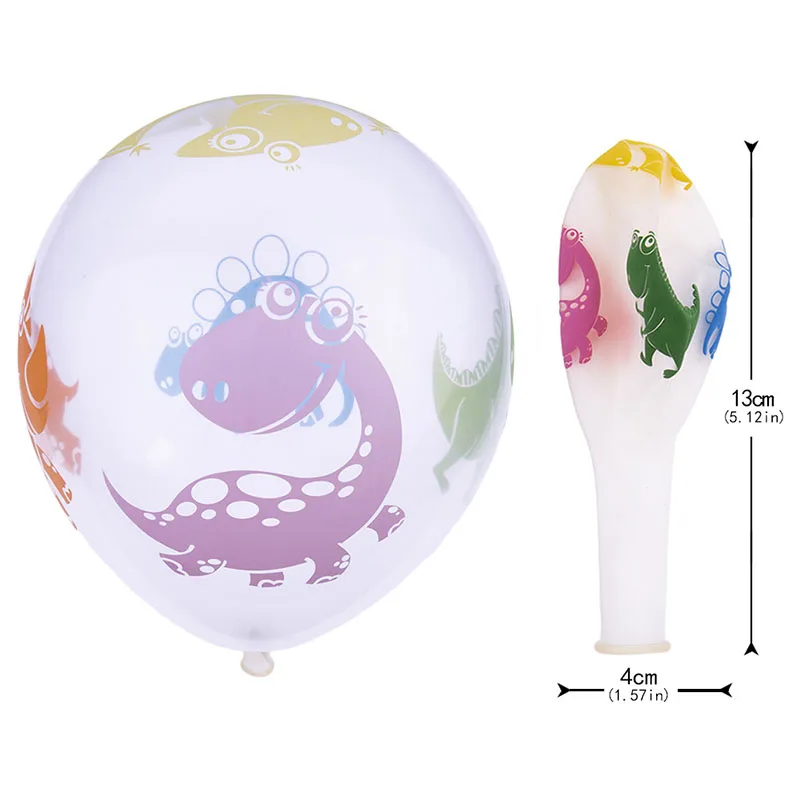 10 шт./лот 12 дюймов утолщаются смешанных цветов с принтом прозрачный шар