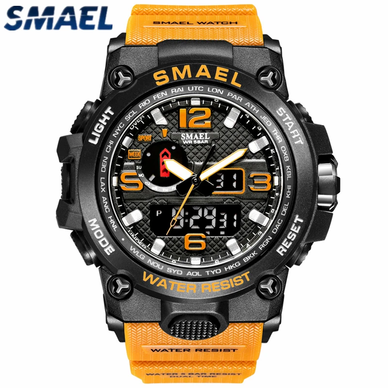 SMAEL модные брендовые часы для мужчин новый стиль цифровые водонепроницаемые