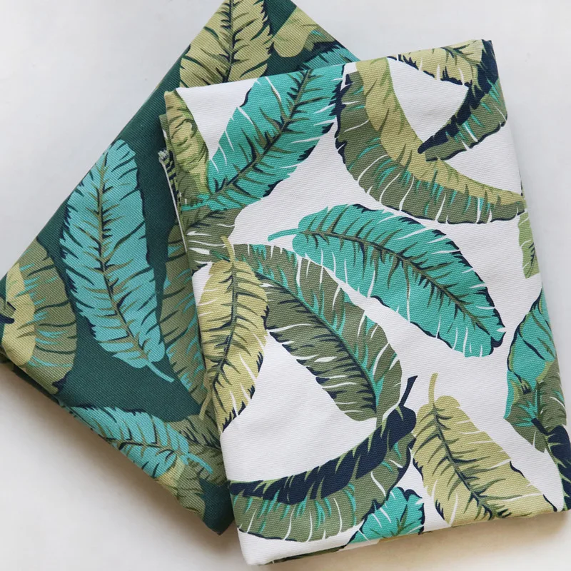 Хлопчатобумажная ткань с банановыми листьями тканевая подушка для дивана