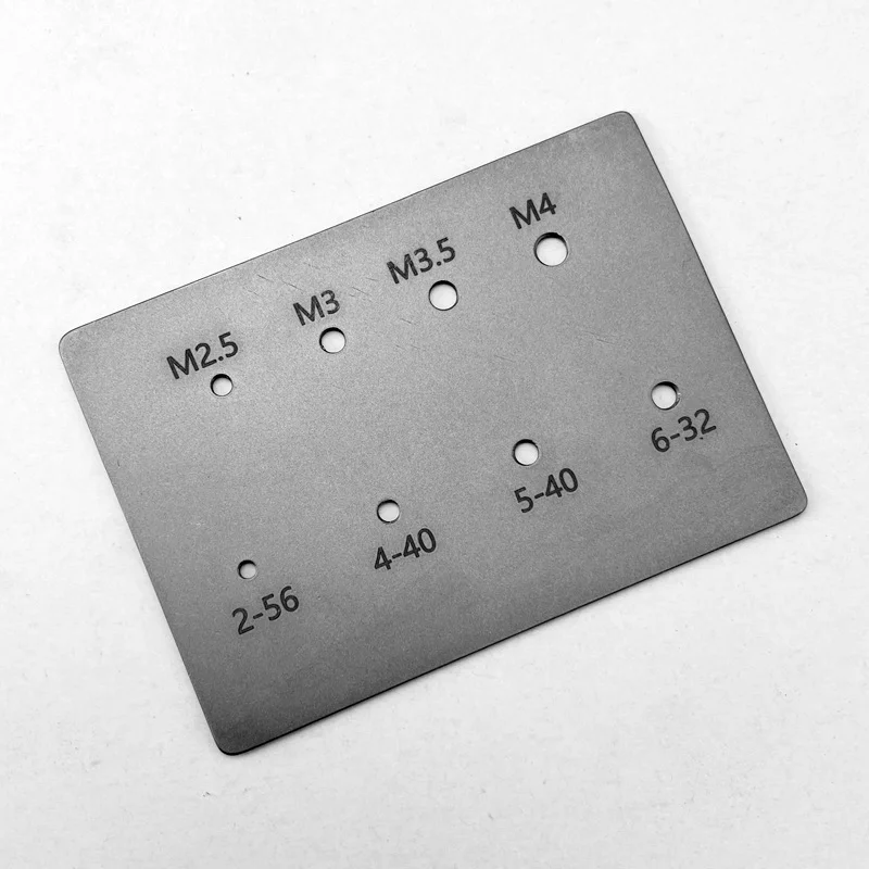 

1 PC Titanium Alloy Screw Measuring Ruler Card Thread Measure Cards Folding Knife DIY Making Tools Accessories Nail Caliper