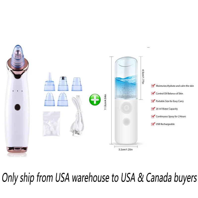 

Инструмент для удаления прыщей и Т-зоны, вакуумный отсос угрей