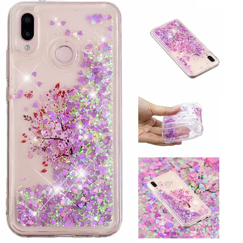 Блестящий чехол с блестками и жидким песком для телефона samsung Galaxy A10 M10 A20 A30 A50 A60 A70