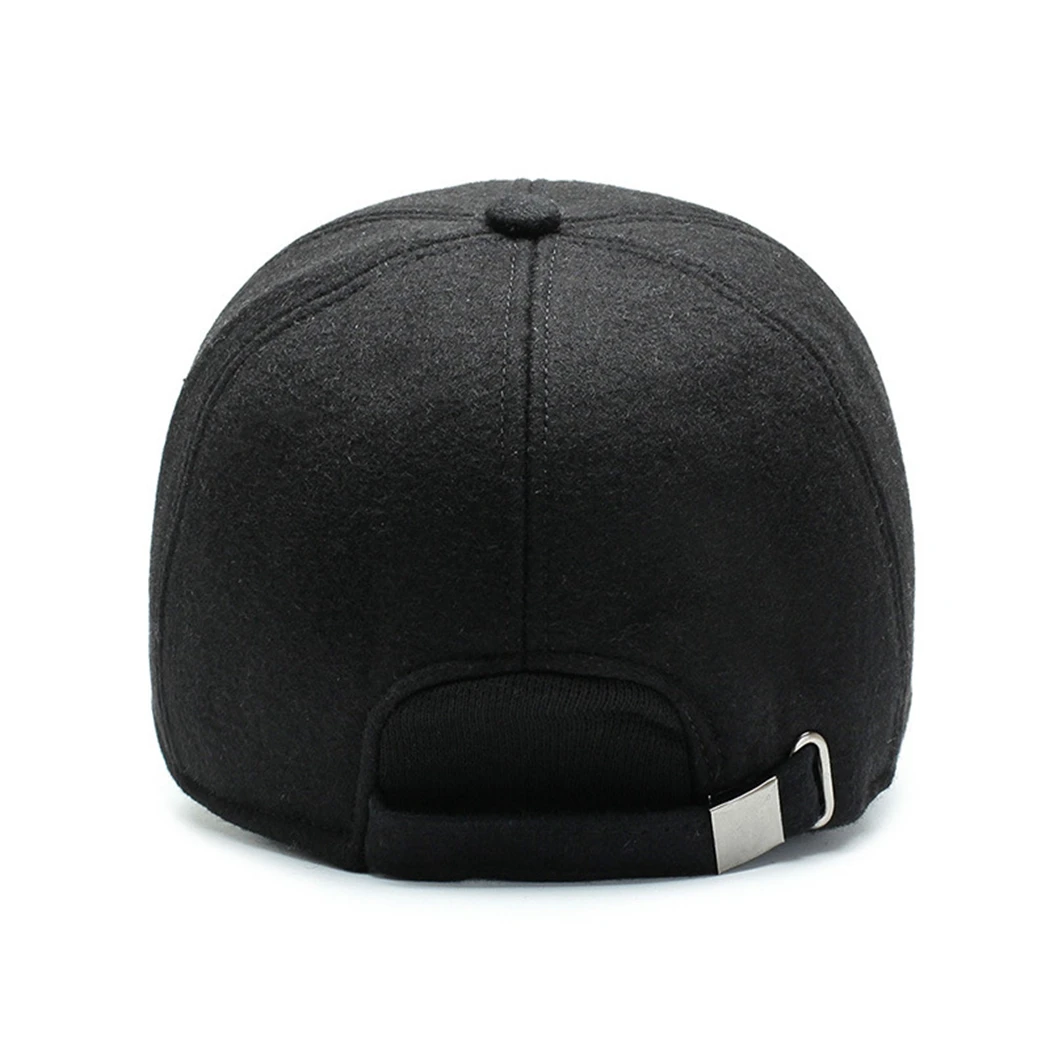 Хип хоп кепка Snapback 2019 Зимняя шерстяная смесь шапка с ушами мужские брендовые
