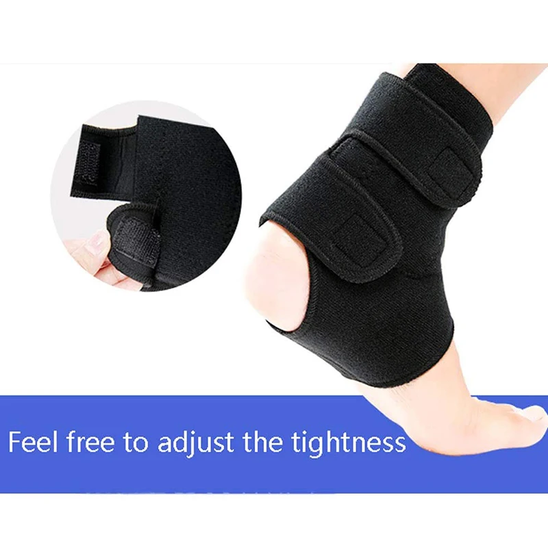 

1 Pair Self-Heating Ankle Support Adjustable Ankle Brace Guard Spontaneous Magnetic Self-Heating Ankle Wrap Health Care