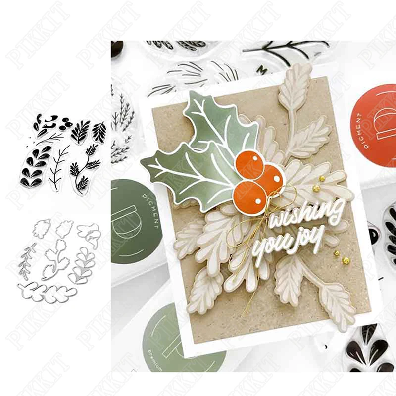 

Pretty Leaves Metal Cutting Dies And Stamps For Scrapbooking Embossing Mold Diy Paper Cards Craft Cutting