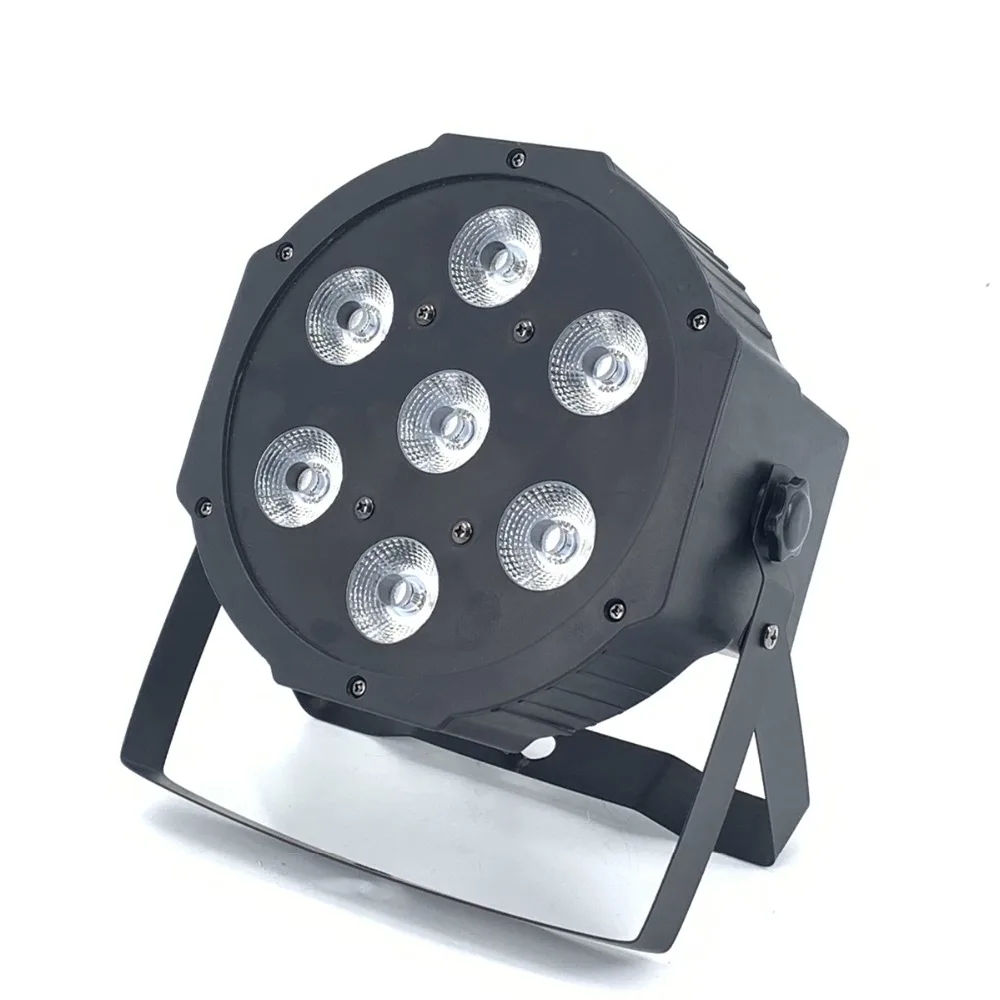 7x12 Вт светодиодный плоский светильник SlimPar Quad 4 в 1 светодиодный DJ светильник для мытья сценический светильник без шума