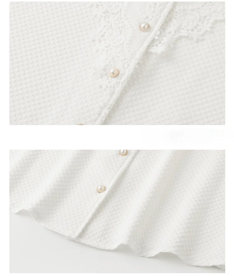 

Blusas Blouses Blouse Women Short Sleeve White Blouse Tops Women Blusas Mujer De Moda 2021 V-Neck Lace Chiffon Blouse Shirt