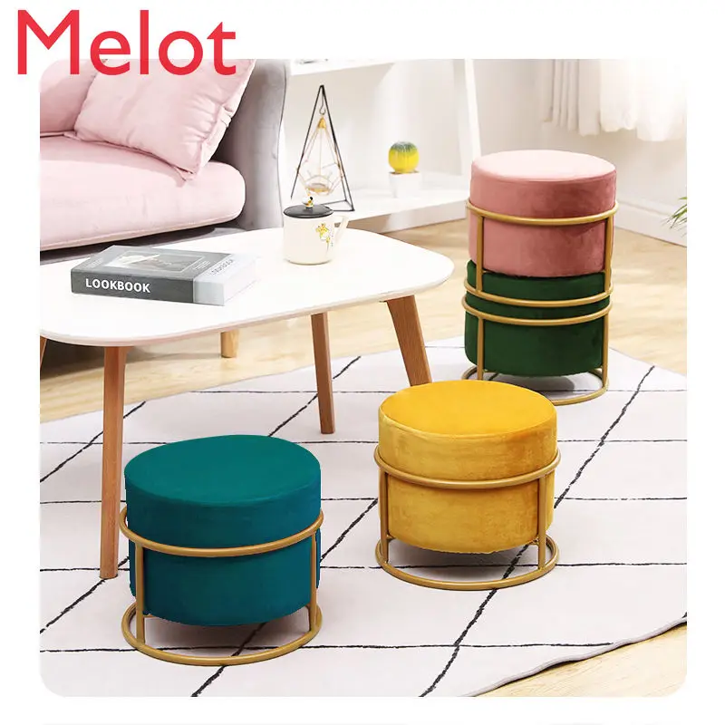 Household Small Bench Living Room Sofa Stool Adult Small round Stool Doorway Shoe Wearing Stool Low Stool