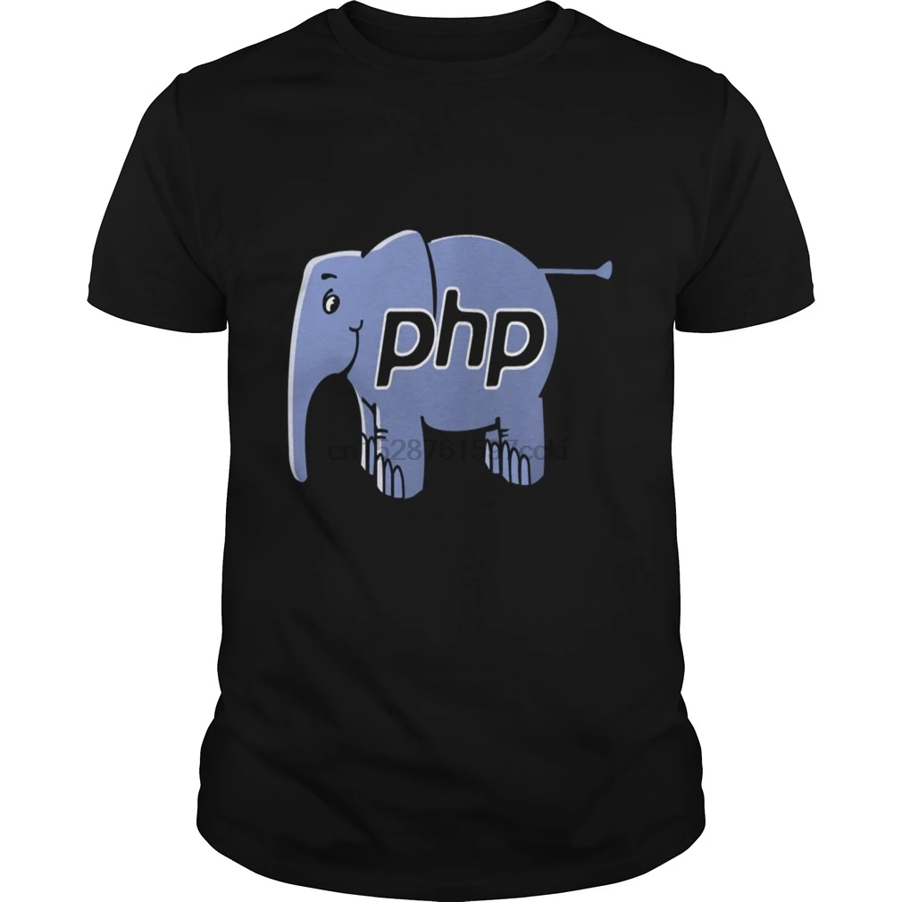 Мужская футболка PHP Elephant классная футболки с принтом |