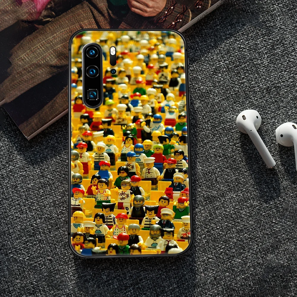 

LEGOs Phone Case For Huawei P Mate 10 20 30 40 Lite Pro smart Z 2019 nova 5t black Funda Tpu Prime Pretty Cover Painting Coque