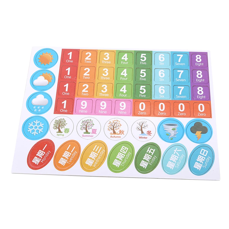 

Digital Clock Educational Wooden Toys Baby Kids Cognition 12 Numbers Geometry Wood Puzzle Animal Learn Know Time Calendar ClocK