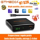 Лучший 1080P Gtmedia V7 S2X спутникового приемника DVB-S2 TV BOX Full HD Бесплатная USB WI-FI Модернизированный от Freesat V7S HD дополнительное по не Испания