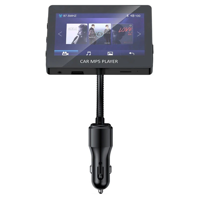 

Автомобильный FM-трансмиттер, MP5-плеер 4,3 дюйма, автомобильная аудиосистема, автомобильная стереосистема MP5, Bluetooth, USB, TF, FM, M5
