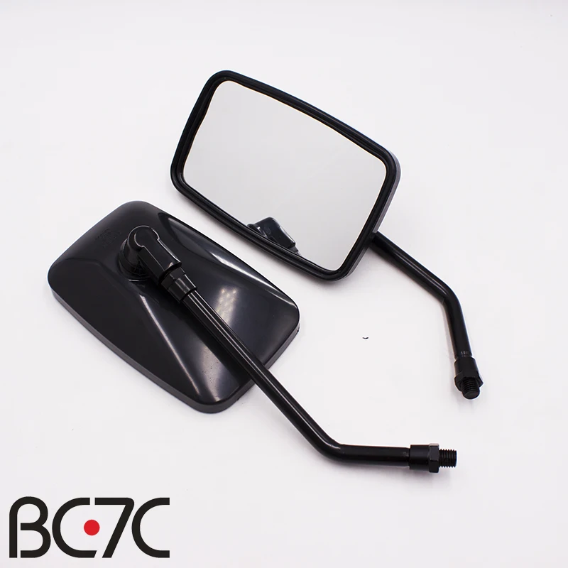 Мотоциклетное прямоугольное черное зеркало заднего вида мотоциклетное