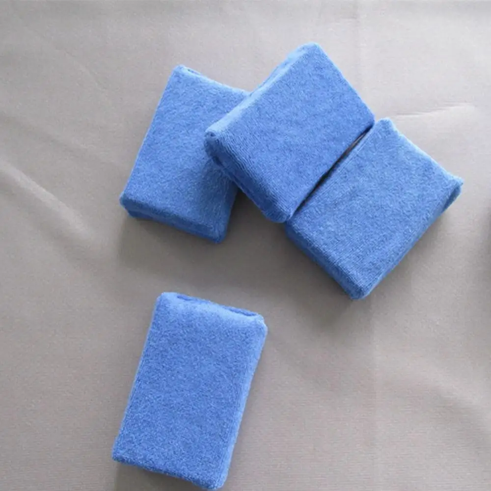 

80% HOT SALES!!! Ultrafine Fiber Wax Sponges Square Car Polish Tool Solid Color Cleaning Pads