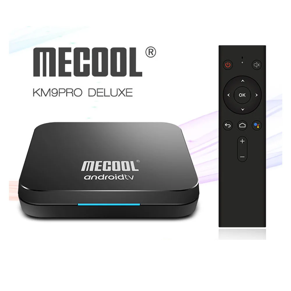 Mecool KM9 PRO Deluxe S905X2 ТВ приставка Android 9 0 Google Сертифицированный 4G Оперативная память 32G