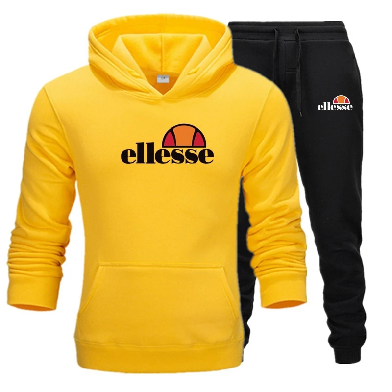 

Sports Fitness Men Women Set Hoodies+Pants 2 Pieces Sets Autumn Winter Hooded Tracksuit Male Sportswear Gym Sudadera Hombre