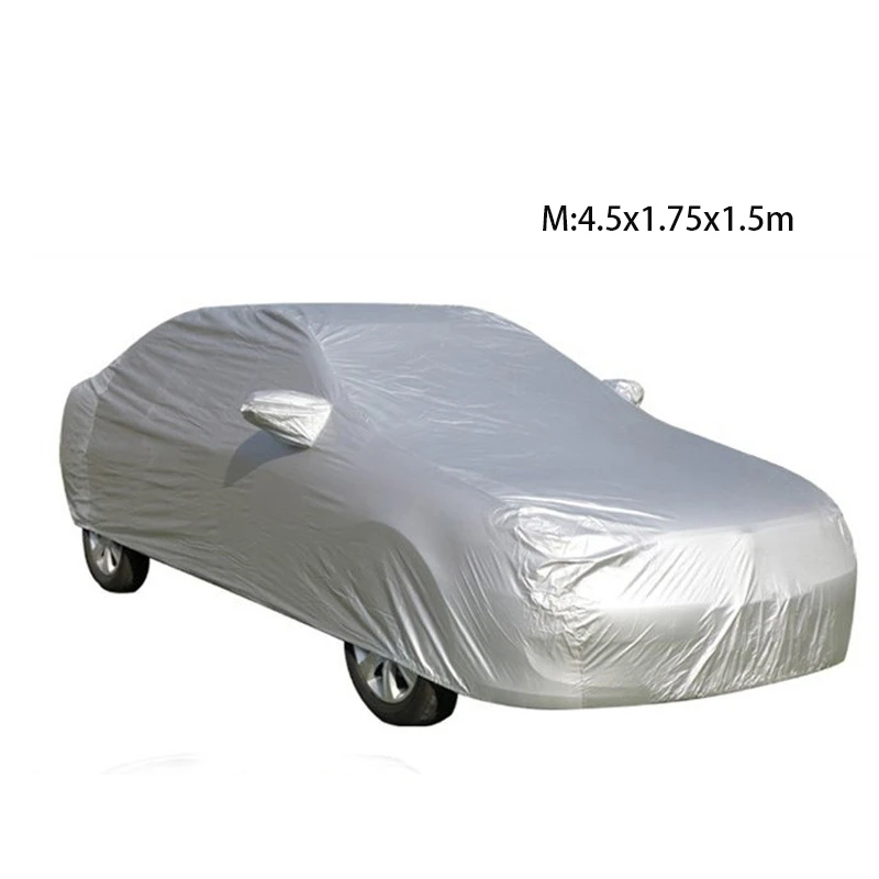 M (4.5x1.75x1.m) S-XXL, универсальный чехол для автомобиля, одежда для автомобиля, снежный лед, ткань, защита от солнца, УФ Защита от солнца, складной чехол для автомобиля - Название цвета: M (4.5x1.75x1.m)