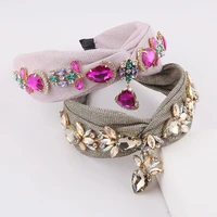 new fashion diamond headband gemstone headband ladies prom hair accessories headband accessories