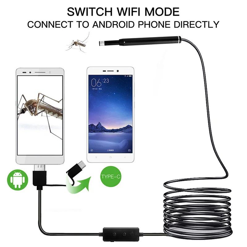 Новинка 2019 беспроводной Эндоскоп осматривающая камера ушной воск инструмент для