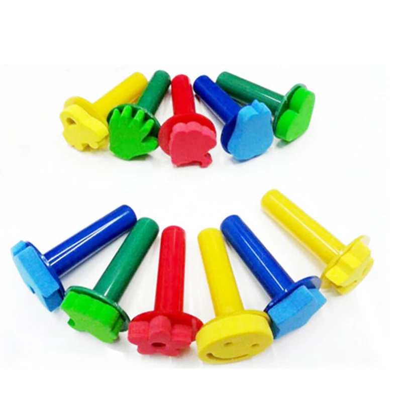 

3pcs Children Educational Painting Seal Toys Games Crazy Color Set For Baby Kids Nontoxic Material Birthday Fun Gifts