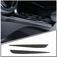 for honda civic 2022 soft carbon fiber central control gear side trim sticker car interior accessories