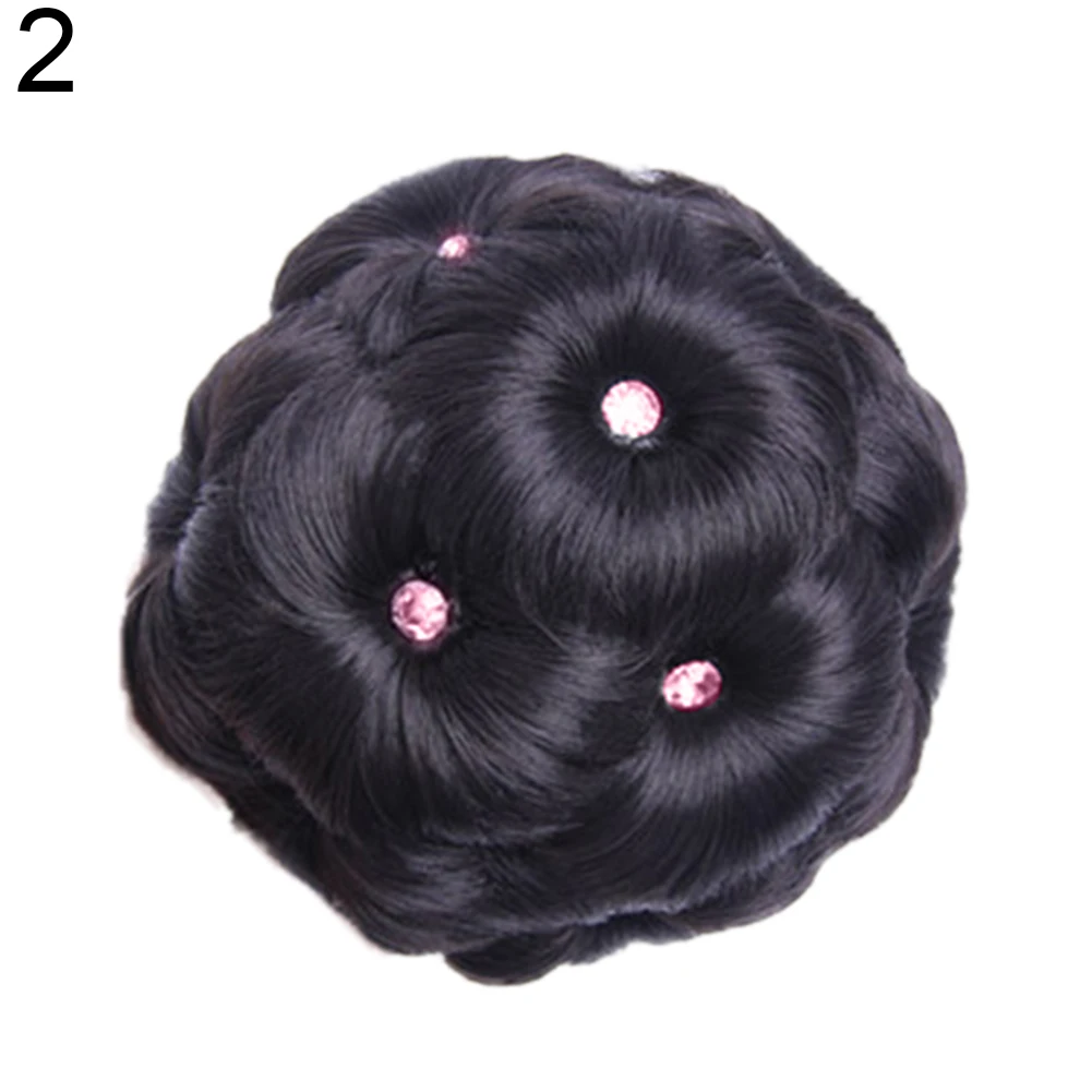 9 цветов Искусственные кристаллы Синтетические Пучок наращивание волос