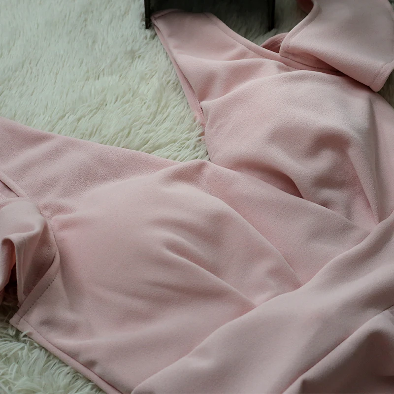 

Women Ruffles Deep V-neck Mini Dress Sexy Club Vestidos Short Sleeve Bodycon Female Nightclub Dresses 2021 Elegant Ladt Clothes